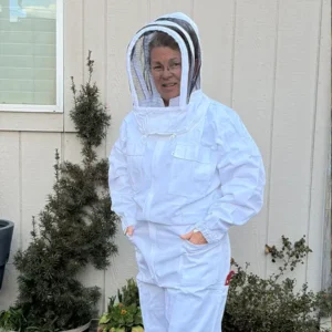 Hooded Beekeeping Suit with Fencing Veil