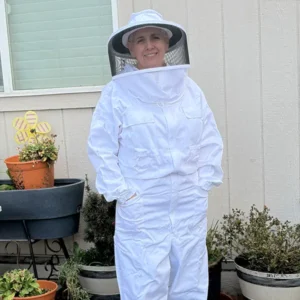 Hooded Beekeeping Suit with Round Veil